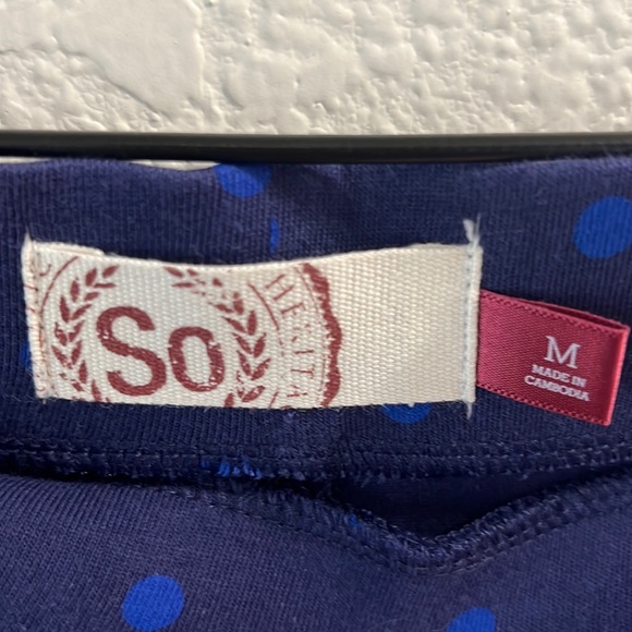 SO Blue Polka Dot Skirt - Picture 3 of 3